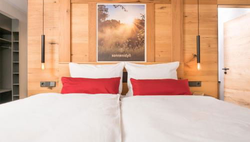 Ferienwohnung im Chaletstil Sonnenidyll 51 qm Wellness Fitness Sauna Bergrödelhof - Foto 3