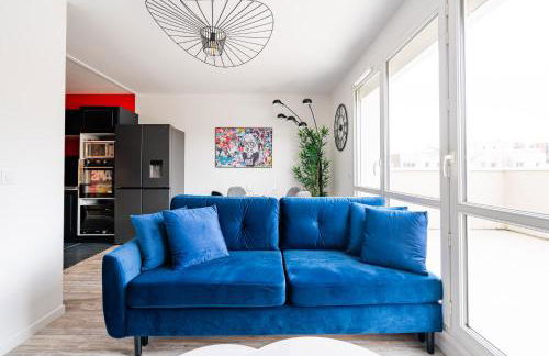 L Urban Chic - Wifi - Terrasse - Parking - 4p - RER - Paris - A6 - Orly - Foto 15