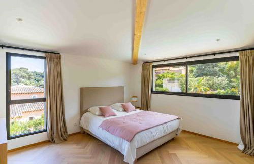 Villa Palma Giens - Vue Mer Panoramique -Piscine Chauffée Mai à Septembre- 4 chambres -Garage - Foto 18