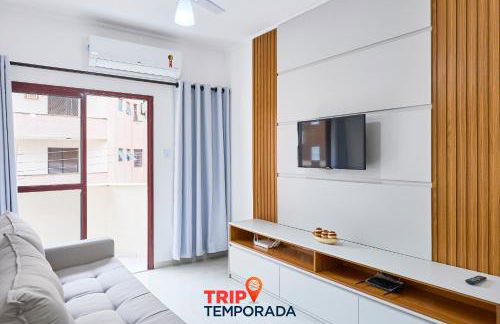 Apartamento espaçoso com ar condicionado e Wi-fi, a 100 metros da praia - Edifício Estoril - Foto 11