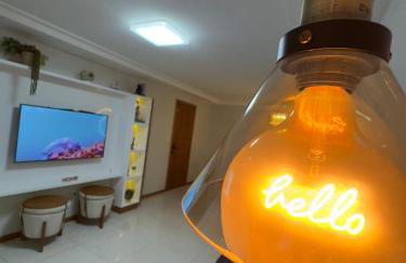 Magnífico APARTAMENTO de Charme - 3 quartos AR CONDICIONADOS SPLIT - Beira Mar, 2 banheiros, 2 Vagas Garagem, 4 Varandas, 2 Elevadores, Redes para Descanso, Wi-Fi, Air Fryer, Disney Plus, HBO Max, Cadeiras de Praia e Caixa Térmica - Photo 50