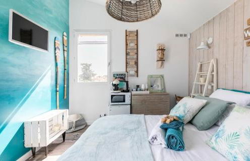 Maison de vacances à l'Ayguade classée 3 étoiles, climatisée,3mn à pied plage et restos ,5mn aéroport, 10mn gare - Foto 22