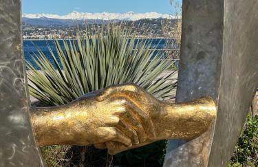 Vue mer et sur la baie de Cannes piscine 450m2 randonnée VTT au pied de l Esterel - Foto 24