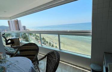 Mongaguá com vista para o Mar pé na areia - Foto 8