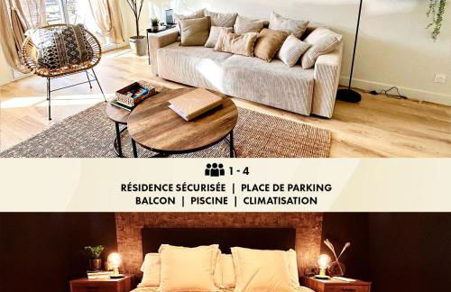 Modern 1 Bdr + Balcony + Free Parking + AC + Pool - Foto 1