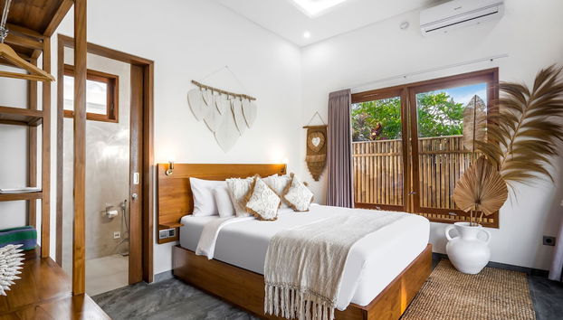 Villa Grateful by Alfred in Bali - Stunning 2BR Dream Villa With Ricefield View - Foto 3, Habitación