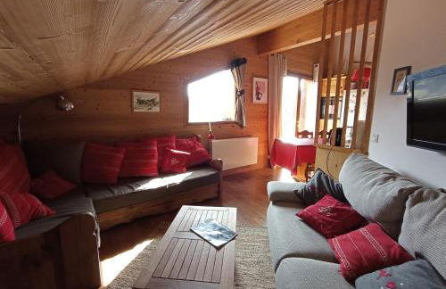 DUPLEX 50 m2 aux pieds des pistes les saisies hauteluce et contamines montjoie 6 personnes 1 chambre et un coin nuit - Foto 6