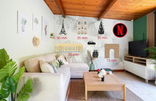 Charmante maison indépendante avec terrasse verdoyante au calme absolu aux portes de Paris - Foto 11