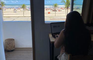 Pé na areia, vista mar, wi-fi e varanda ! - Foto 16