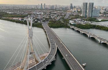 Flat Beach Class Excelsior - Apto Completo para 4 pessoas vista rio e mar - Foto 12