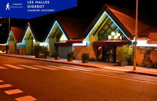 ArtKlein * T1 tout confort - Fibre -Halles Diderot - Foto 21