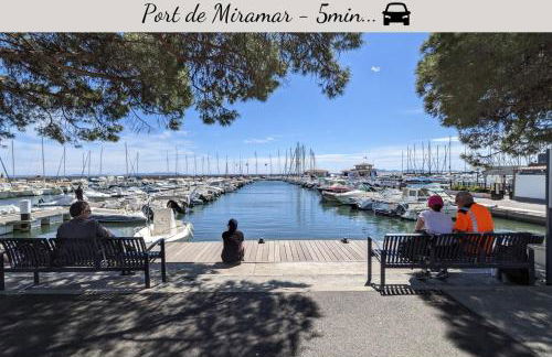 SPÉCIAL COUPLE & FAMILLE - Lit Queen Size - NETFLIX - Climatisation - Terrasse Plein Sud - 2 min Centre-Ville - 6 min Mer - Wifi 400 Mbits Parking privé - OFFRE SPÉCIALE - Foto 25