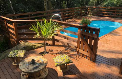 Recanto Maciel casa rústica em meio da natureza próximo a praia trilhas cachoeira - Foto 1