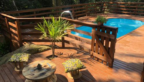 Recanto Maciel casa rústica em meio da natureza próximo a praia trilhas cachoeira - Foto 1