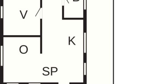 4 Person Holiday Home in Hanstholm - Foto 3, Plano