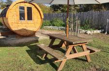 Glamping im beheizten Campingfass auf Leo's Farm - Foto 3