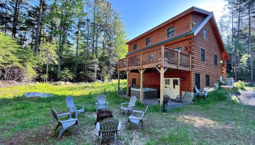 80PVR Log Home 20min to Bretton Woods AC Hot Tub wifi cable fireplace fire pit - Foto 5