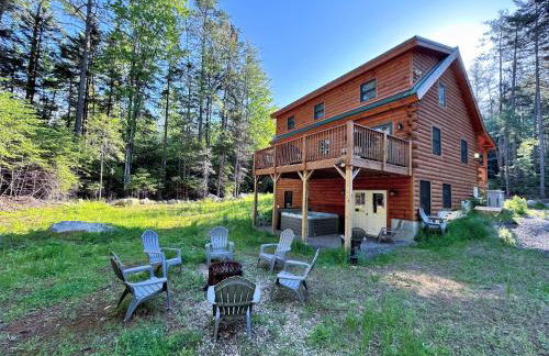 80PVR Log Home 20min to Bretton Woods AC Hot Tub wifi cable fireplace fire pit - Foto 5
