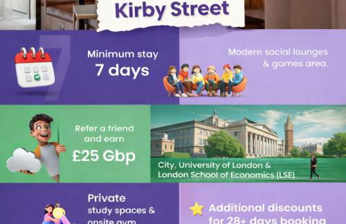 Luxury Classic Studio at Kirby Street near London Bridge, Farrington & camden - Foto 24