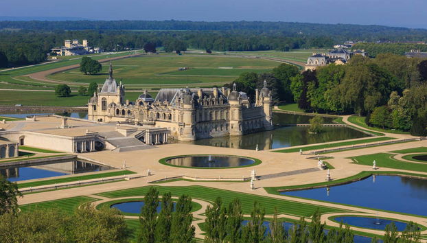 Panoramica del castello di Chantilly