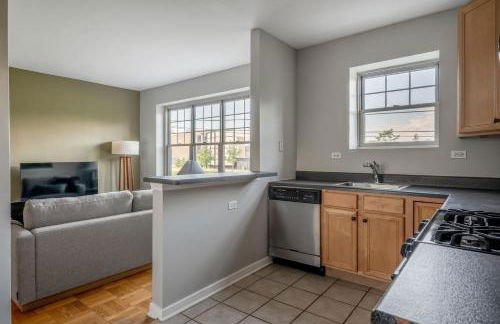 Evanston 1br w courtyard nr beach university CHI-952 - Foto 7