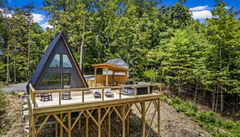 Modern A-Frame Cabin with Breathtaking Views of the Smoky Mountains, Perfect for Families or Groups - Foto 4