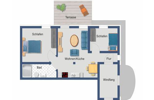 Ferienwohnung Helmsstraße I - Foto 4