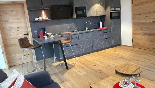 Ferienwohnung im Chaletstil Sonnenidyll 51 qm Wellness Fitness Sauna Bergrödelhof - Foto 2, stove, pet friendly, minibar