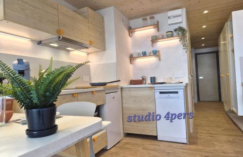 Arc 2000 -location de 2 appartements et 1 studio avec balcon et vue - Foto 7
