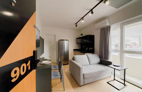 Centro de Joinville - Studio Aconchegante e Moderno PTZ901 - Foto 1