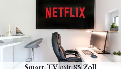 Relax-Apartment Biberach - Relax Massagesessel - Smart-TV 85 Zoll - voll ausgestattete Küche - High-Speed Internet - Arbeitsplatz mit Curved Monitor - Foto 5