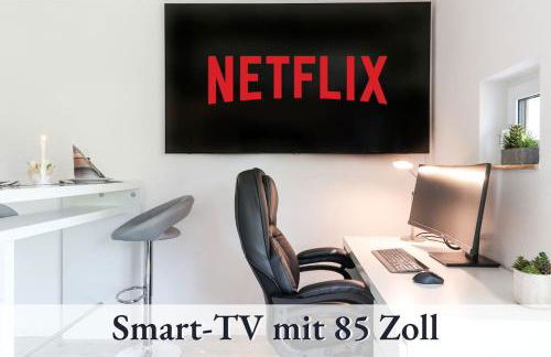 Relax-Apartment Biberach - Relax Massagesessel - Smart-TV 85 Zoll - voll ausgestattete Küche - High-Speed Internet - Arbeitsplatz mit Curved Monitor - Foto 5