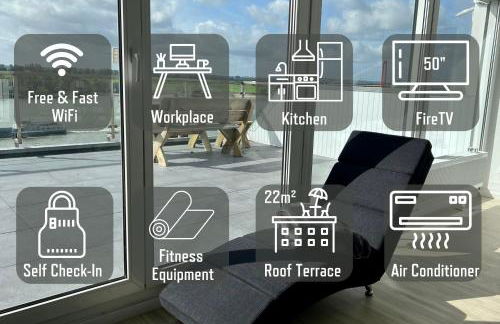 PANORAMA - Exklusives Apartment an der Promenade mit Dachterrasse & Rheinblick - Photo 7