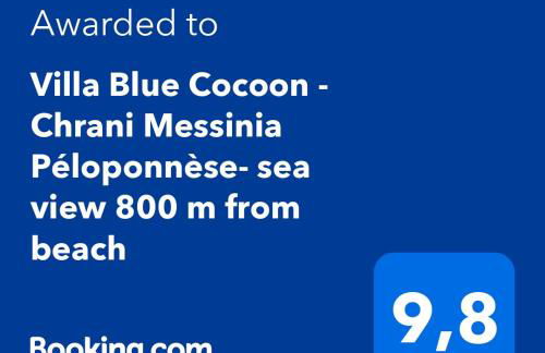 VILLA BLUE COCOON - Chrani Messinia Peloponnese- Rooftop sea view 550 m from beach next to Kalamata Koroni Costa Navarino - Foto 10