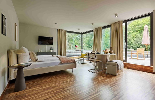 homie stay Architektenapartments im Grünen mit Blick auf die Würzburger Innenstadt - Photo 9