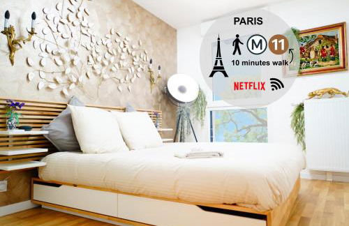 Paris I 77m Cosy luxe I Near by subway 11 & airport - Foto 3