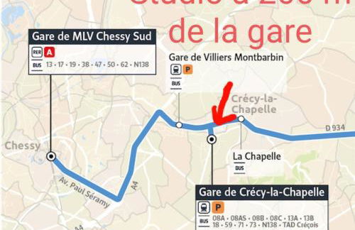 Appartement studio O fil de l'O à 12 kilomètres de Disneyland Paris - Foto 34