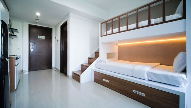 Modern And Compact Studio At Grand Sungkono Lagoon Apartment - Foto 5, Habitación