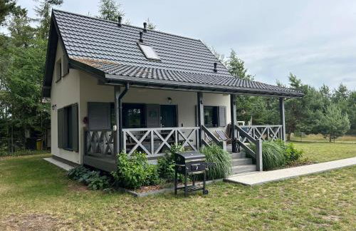 Młyńska Chata - drewniany, całoroczny dom w sosnowym lesie - Foto 13