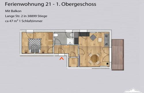 Auszeit-im-Harz Haus 5 Wohnung 21 - Foto 5