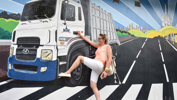 Tour privado de los murales de Los Pepines - Foto 4, Ilusión óptica