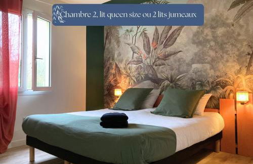 Grand Gîte Le Saule en Scie - 3 étoiles - Spa chauffé, 12 à 14 pers, jardin clos, 30 mn PuyduFou - Foto 17