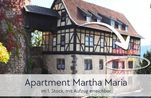 GRÄFIN MARTHA MARIA - stilvolles Apartment in der historischen Hinterburg Schlitz - mit Aufzug, Parkplatz, E-Ladestation & Garten - Fulda, Alsfeld, Bad Hersfeld 25-30 Min - Hunde willkommen - Foto 11