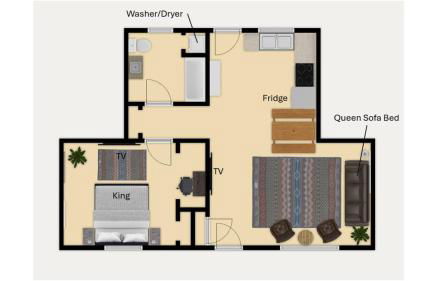 1Bd, King, Brkfst, Large TVs, WD, Sleeps 4, BBQ - Foto 6