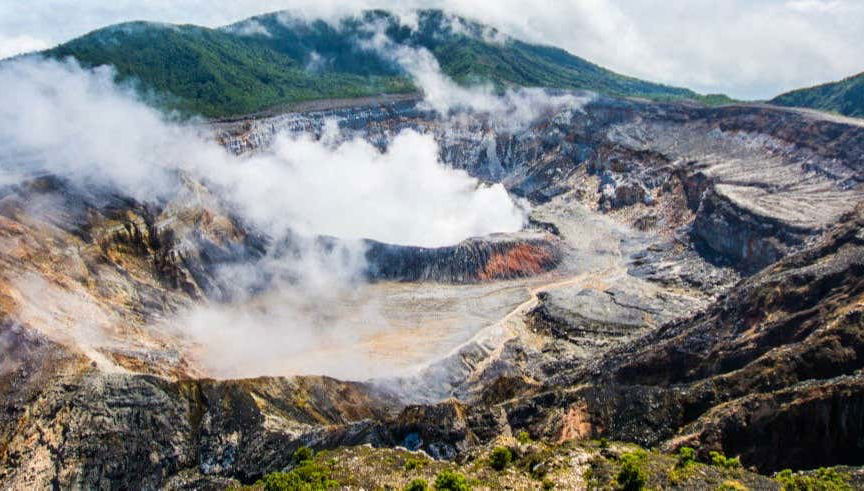 Vulcão Poás, Catarata de La Paz e plantação de café