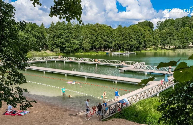 Cottage With Fireplace, Right on the Lake, Ryn - Foto 18