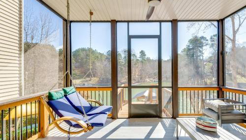 Porch and Game Room! Getaway on Lookout Shoals Lake - Foto 2