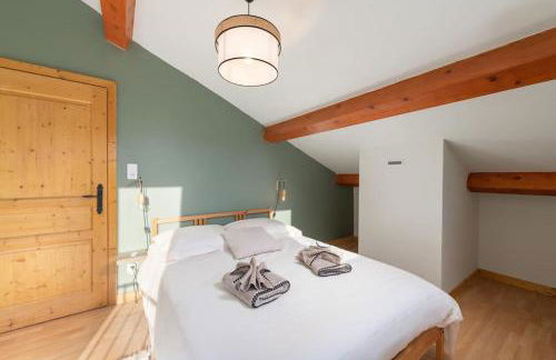 Le Cerf, chalet cocooning avec piscine et billard - Foto 15