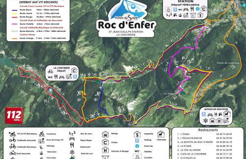 Dans résidence neuve LE SNOW ROC sur les pistes, appartement 8 personnes 2 chambres et coin montagne avec Terrasse WIFI et SAUNA - Photo 48