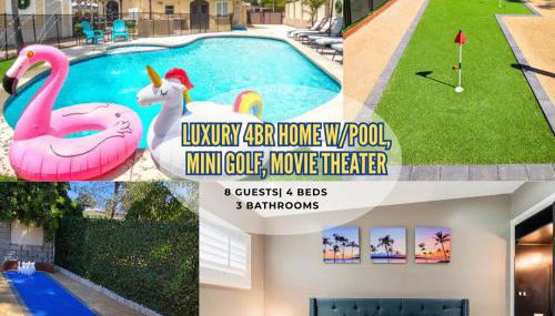 Spacious 4BR w/ Pool, Spa, Mini Golf & Game Lounge - Foto 1